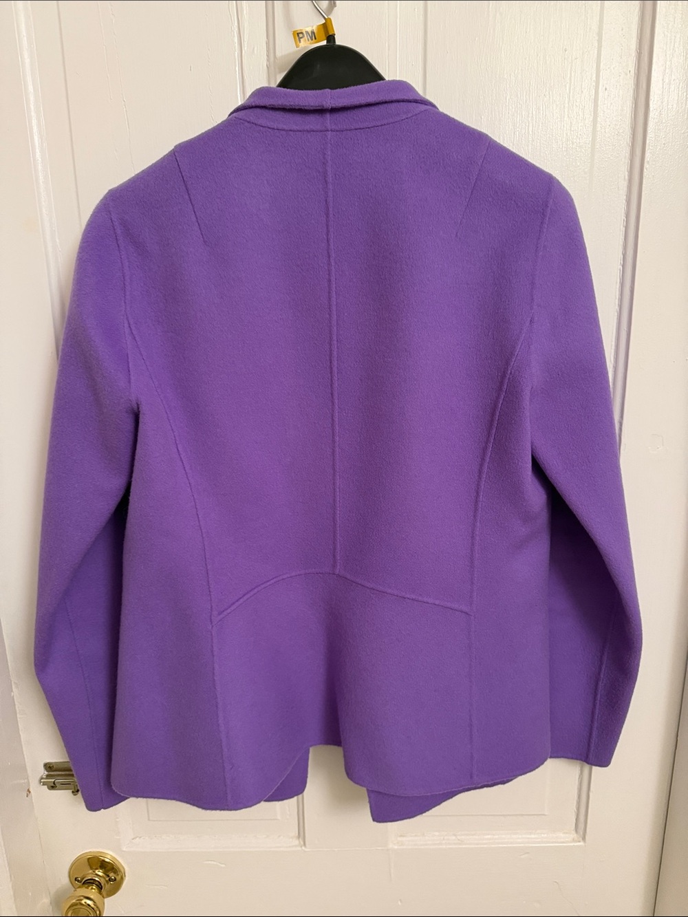 Talbots Violet Open-Front Wool-Blend Jacket - Picture 3 of 4